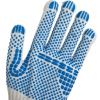 Guantes de PVC Antideslizantes con Puntos, Forro de Algodón, Flexibles y Absorbentes del Sudor para Instrumentos e Inspección de Calidad