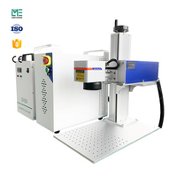 Nouvelle machine de marquage laser à fibre pour gravure métallique en ligne sur PCB avec refroidissement par air, contrôle EZCAD, prenant en charge les formats DXF/BMP/AI