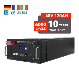 6500循环无税16S 100A BMS 51.2V 120Ah 6Kwh太阳能逆变器锂离子电池储能电池48V LiFePO4电池