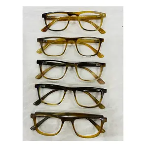 Top à la mode, lunettes rondes de luxe, en corne, nouveau, mode, papillon, Design Antique, monture en corne, lunettes de soleil optiques