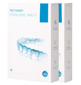 Mundpflege Aligner Kiefer ortho pä discher Halter Brause tablette für Zahnspangen Reiniger Tabletten Mundschutz reiniger - Product Image 1