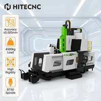 Centre d'usinage CNC à portique large HiteCNC HLC2014, haute vitesse, haute précision, pour usinage lourd du métal, broche haute performance 50-6000 tr/min