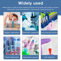 Centrifugeuse de laboratoire en gros, basse vitesse, 6 tubes de 10 ml, centrifugeuse de bureau avec minuterie et contrôle de la vitesse, équipement de laboratoire