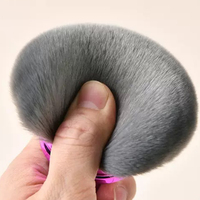 Best-seller Pinceau pour timbre à poudre libre à tête de champignon végétalien pour visage et corps Pinceau multifonctionnel pour poudre de cou