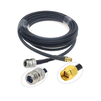 Cable Coaxial LMR240 50-4, Conector N Macho Hembra a SMA Macho, Conector N a RP SMA de Compresión para Cable Pigtail LMR-240, Extensión 4G 5G LTE