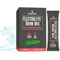 AegleWell OEM Mélange de Boisson Électrolytique Naturel Faible en Sucre Saveur Pastèque Citron Vert Zéro Calories Soutien Hydratation Complément Sportif