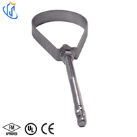Collier de serrage en forme de poire UTTERLY UTT40 avec écrou moleté rotatif pour suspension aérienne de conduites fixes