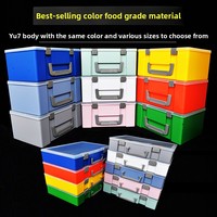 Boîte de rangement multi-compartiments en plastique PP avec poignée, étui rigide portable pour jouets, petites pièces, accessoires d'artisanat, collection, recyclable