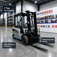 Chariot élévateur électrique Senyang pour petites ateliers, capacité 1-10 tonnes