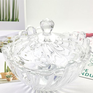 Best-vendita di <span class=keywords><strong>Zucchero</strong></span> di <span class=keywords><strong>Vetro</strong></span> di Stoccaggio Vaso di fiori Vaso Piedistallo di <span class=keywords><strong>Vetro</strong></span> di Cristallo Della Caramella Vasetti - Product Image 6