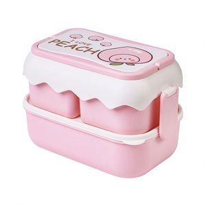 Children's <b>Lunch</b> Box with Compartments and Cutlery <b>Set</b> <b>Lunch</b> Box Leak-Proof Bento Box BPA-Free School Nursery and Excursions - Product Image 1