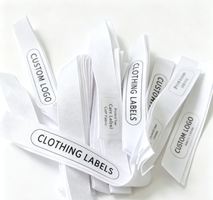 Étiquettes d'entretien personnalisées en tissu tissé, ruban satiné, étiquettes de lavage pour vêtements, accessoires de rideaux, sur mesure - Product Image 5