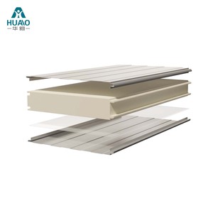 Panneaux sandwich en acier de plafond en PU isolés au feu en métal de conception moderne HUAAO à des <span class=keywords><strong>prix</strong></span> compétitifs - Product Image 3