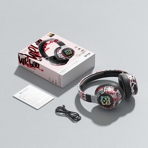 אוזניות גיימינג אופנתיות וקוליות מסוג Over-Ear 5.4 עם ביטול רעשים אקטיבי ANC וסאונד Hi-Fi 360 °   סאונד היקפי, חיי סוללה ארוכים במיוחד - Product Image 6