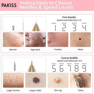 PAKISS - Pluma Profesional de Eliminación de Tatuajes, Multivelocidad Ajustable, USB, para Eliminar Pigmentos, Verrugas y Lunares de Rostro y Manos - Product Image 6
