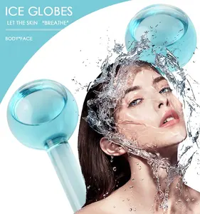 Cool Roller Ball Facial Ice Globes Outils de massage de beauté pour le soin des rides Masseur pour les yeux avec masques