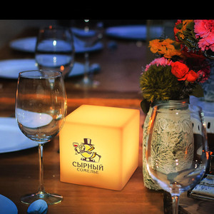 J & R lenitivo Cosmic LED cubo lampada da scrivania ricaricabile RGB luce notturna AAA batteria illuminazione decorativa - Product Image 3