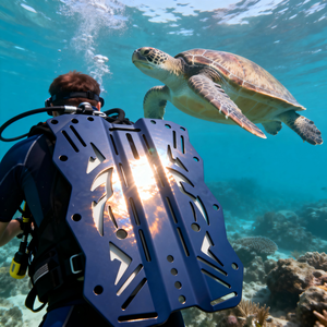 Plaque dorsale de plongée en aluminium sur mesure - Anodisée dure, résistante à la corrosion, qualité marine, usinée CNC pour une plongée légère et robuste - Product Image 6