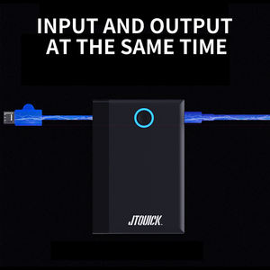 <span class=keywords><strong>Carte</strong></span> de crédit portable mince 1000mah banque d'alimentation de poche à charge rapide avec câble de charge Micro 8Pin 2 en 1 pour téléphone - Product Image 3