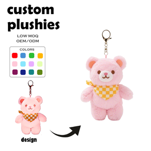 Özel peluş anahtarlık dolması hayvan oyuncak spor maskot ve kulüp promosyon için isteğe özel peluş oyuncak üretici - Product Image 1