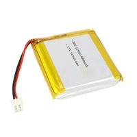 Batterie Lipo à temps de cycle élevé Batteries rechargeables 3.7v 125050 Batteries lithium-ion 4000mah
