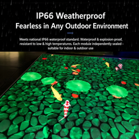 Écran vidéo interactif LED pour piste de danse, antidérapant, étanche, couleur intégrale, intérieur, indice de protection IP65, intensité réglable, pour mariage, scène, karaoké, fête