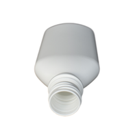 Bouteille en plastique HDPE blanche de 150ml avec bouchon à vis CRC Bouteille carrée pour sirop contre la toux Eau Liquide Médecine Logo personnalisé et couleur