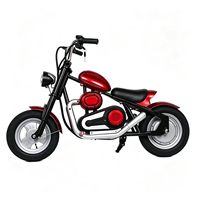 Moto électrique rétro pour enfants, autonomie de 20 km, pneus tubeless de 12 pouces, vélo électrique pour enfants avec phare LED