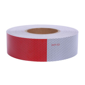 赤白2 \ "X 150 'DOTステッカー自接着ペット反射材3Mトラック反射テープ車の安全のため - Product Image 2