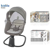 Chaise à bascule électrique personnalisée Kidilo Factory pour bébé, transat à bascule pour nouveau-né avec auvent solaire et télécommande