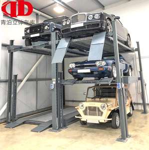 Sistema di Parcheggio Intelligente a Tre Livelli, Sollevatore Auto a 4 Colonne per <span class=keywords><strong>3</strong></span> Veicoli, Attrezzatura di Stoccaggio a <span class=keywords><strong>3</strong></span> Strati - Product Image 2