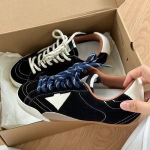 High quality Retro <b>Canvas</b> board shoes Designer Leather Flat Sports Shoes for Men Women Five-pointed Star Casual Walking Shoes - Product Image 6