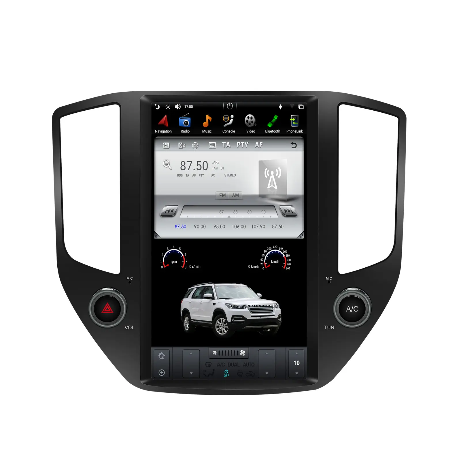 Dispositivo de seguimiento GPS para coche de 13,6 pulgadas con cámara de tablero 4G para CHANGAN CS95 2016-2019