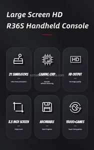 Nueva consola de videojuegos portátil <span class=keywords><strong>Retro</strong></span> R36S Sistema Linux 64GB Consolas de juegos portátiles Reproductor de juegos R36S - Product Image 3