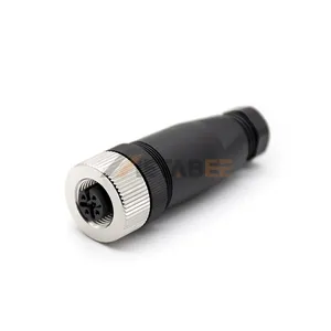 M12 4 Pin Connector 4-pin 4Pin Male Female Color Code Pinout