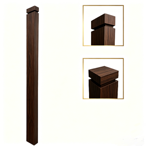 Vente en gros de poteaux neufs OEM personnalisés, escalier moderne et élégant, installation facile, poteau de bois carré, réglable, écologique et durable - Product Image 1