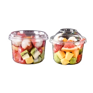 Biểu Tượng Tùy Chỉnh 177Mm 16 20 24 32 Oz Dùng Một Lần Deli Container Cho Thực Phẩm Rõ Ràng Nhựa Đóng Gói <span class=keywords><strong>PP</strong></span> Pet Món Tráng Miệng Deli Cup Có Nắp Đậy - Product Image 5
