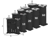 Öl-Wasser-Abscheider für Druckluftsysteme zur Entfernung von Mineralöl, Synthetischen Schmiermitteln und Abwasser, 30m³/min RMC-EP30 Kunststoff