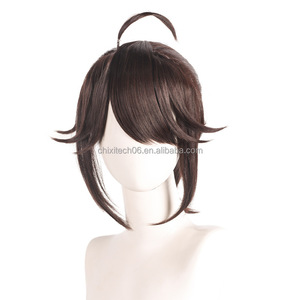 Peluca de cosplay para el <span class=keywords><strong>personaje</strong></span> <span class=keywords><strong>Luca</strong></span>, el prisionero de la Quinta Personalidad, con el cabello peinado y atado en la parte superior. - Product Image 3