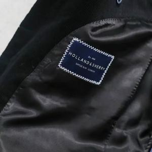 Blazer de pana para hombre Holland Sherry, estilo británico, <span class=keywords><strong>medio</strong></span> entallado, con botones dorados, chaqueta de un solo pecho, traje de negocios - Product Image 6