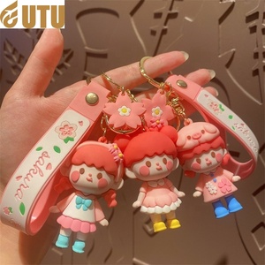 Creative mignon anime sakura fille femme pvc dessin animé poupée sac suspendu pendentif porte-clés-F - Product Image 2