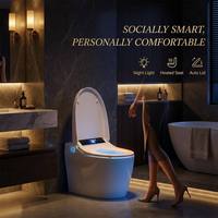 WC intelligent à poser au sol, cuvette automatique en céramique, bidet électrique moderne, toilettes intelligentes pour salle de bain