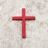 Emblème croix en alliage de zinc 3D, autocollant personnalisé, adhésif 3M4229 réutilisable, à usage unique, pour voiture, moto, capot avant, coffre