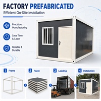 Prix d'usine, panneau sandwich en acier, maison mobile modulaire préfabriquée, mini-conteneur avec design contemporain