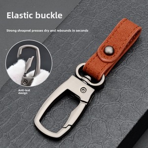 <span class=keywords><strong>Porte</strong></span>-clés suspendu à la taille pour hommes de <span class=keywords><strong>luxe</strong></span> en alliage de métal haut de gamme avec <span class=keywords><strong>cuir</strong></span> PU léger <span class=keywords><strong>luxe</strong></span> à la mode Couple pendentif voiture <span class=keywords><strong>porte</strong></span>-clés - Product Image 4