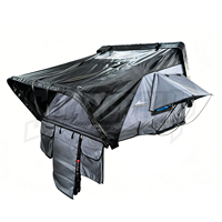 Tente de toit rigide en coton à ouverture latérale pour 2 personnes, quatre saisons, légère, imperméable, à déploiement rapide, pour SUV, pick-up, Jeep 4x4