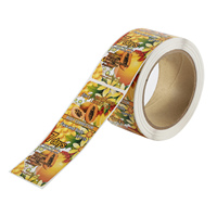 Étiquettes personnalisées en vinyle auto-adhésif PET, papier synthétique, imperméables, résistantes aux rayures et aux UV, avec découpe à la forme et dorure à chaud