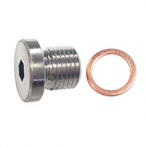   ปลั๊กเกลียวหกเหลี่ยม Universal M12 X 1.25 พร้อมแหวนทองแดง SS304 สำหรับต่อท่อ พร้อมอะแดปเตอร์ต่อขยายอัตโนมัติ - Product Image 1