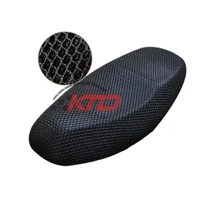 Customized Logo Motorcycle Seat Cover 3D Mesh Air Cooling Fabric Airflow Breathable Waterproof Scooter Moped Seat Cushion Cover