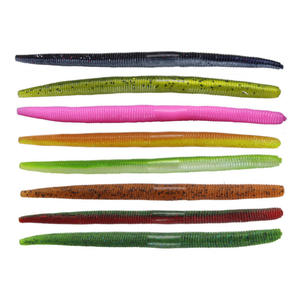 Muestras <span class=keywords><strong>gratis</strong></span> Cebo Artificial Gusano Senko 4 pulgadas 6G 5 pulgadas 8g Señuelo de lubina Señuelos de gusano de silicona suave Cebos de pesca Lombriz de tierra artificial - Product Image 1